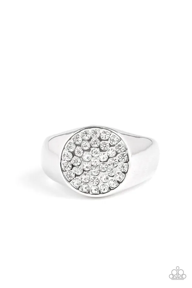 Rings Paparazzi Jewelry Paparazzi Ring Conquest White Rings Paparazzi Jewelry Paparazzi Ring Conquest White