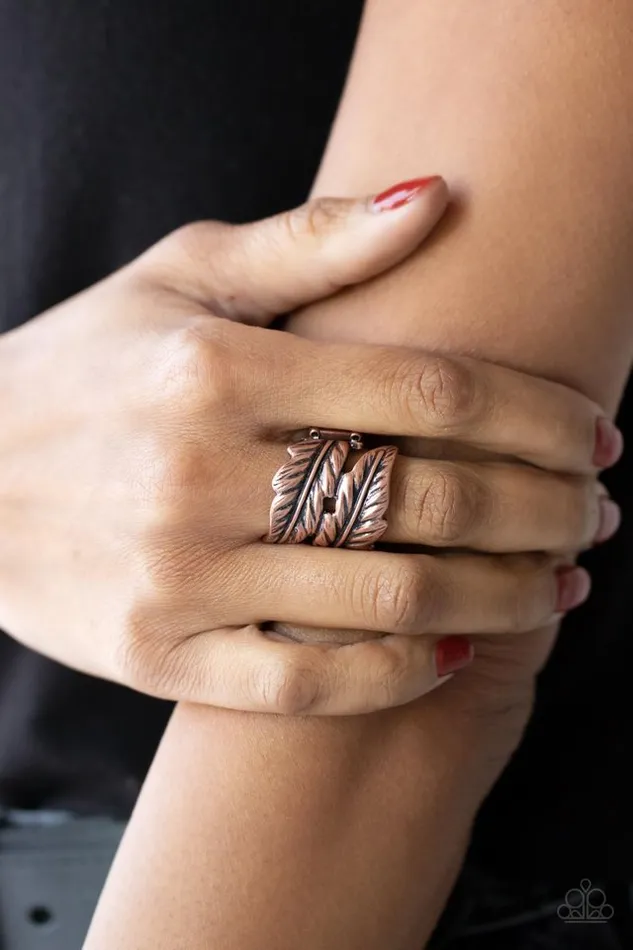 Rings Paparazzi Jewelry Paparazzi Ring Inner FLIGHT Copper