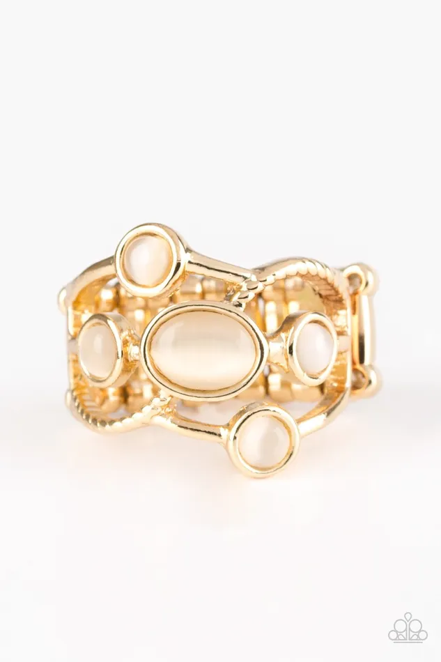 Rings Paparazzi Jewelry Paparazzi Ring Moon Mood Gold
