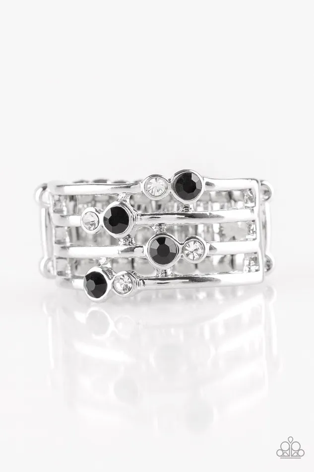 Rings Paparazzi Jewelry Paparazzi Ring Sparkle Showdown Black