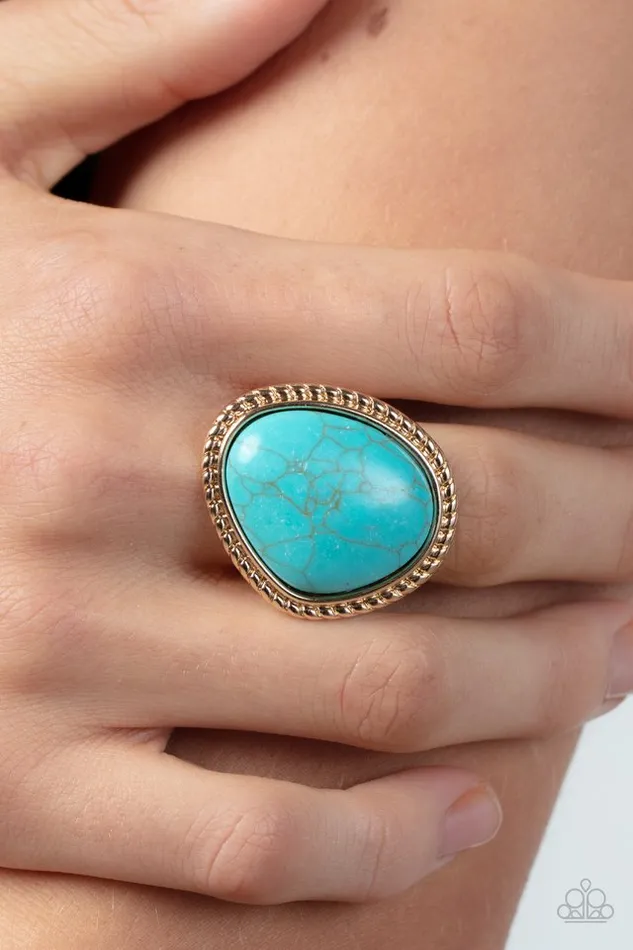 Rings Paparazzi Jewelry Paparazzi Ring Take the High RODEO Gold
