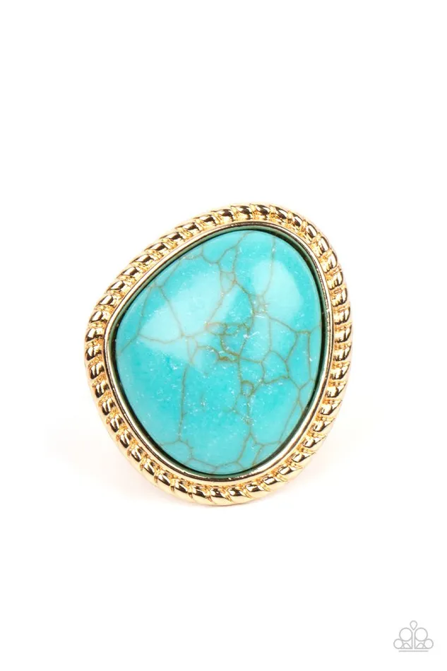 Rings Paparazzi Jewelry Paparazzi Ring Take the High RODEO Gold Rings Paparazzi Jewelry Paparazzi Ring Take the High RODEO Gold