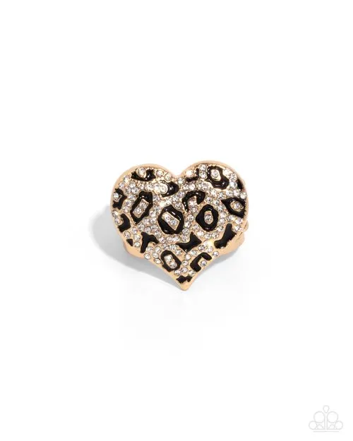 Rings Paparazzi Ring Cheetah Cameo Paparazzi Jewelry