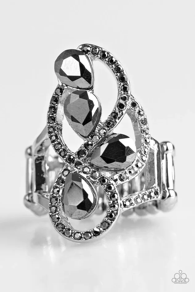 Rings Paparazzi Ring Wall Street Princess Silver Paparazzi Jewelry