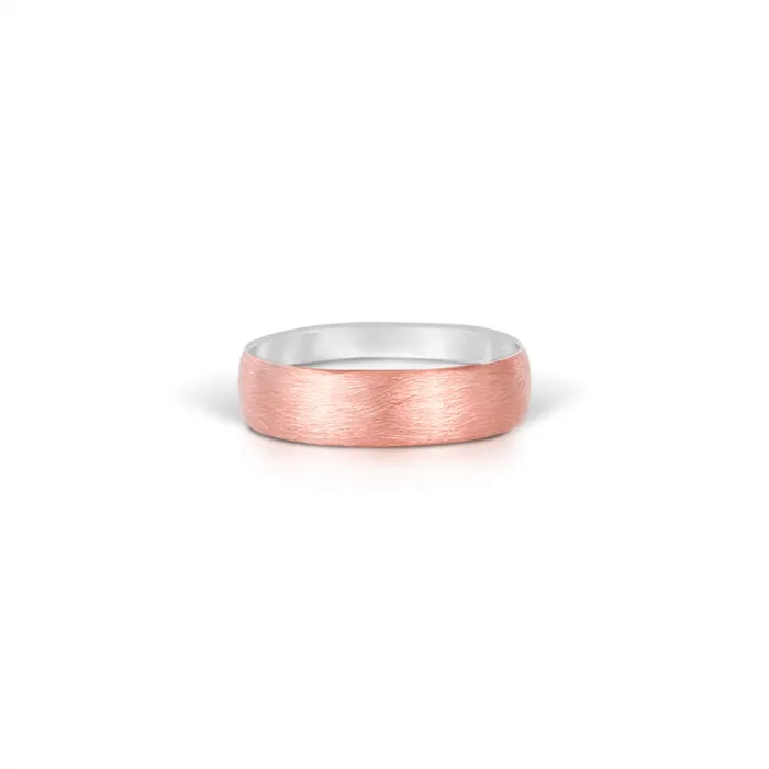 Rings Tacori Sculpted Cresent 18K Rose and White Gold Gents 6mm Round Top Brushed Band Tacori Rings Tacori Sculpted Cresent 18K Rose and White Gold Gents 6mm Round Top Brushed Band Tacori