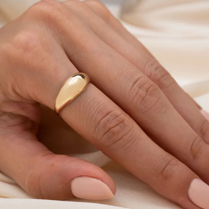 Rings TheRoseGypsy 14k Gold Dome Ring