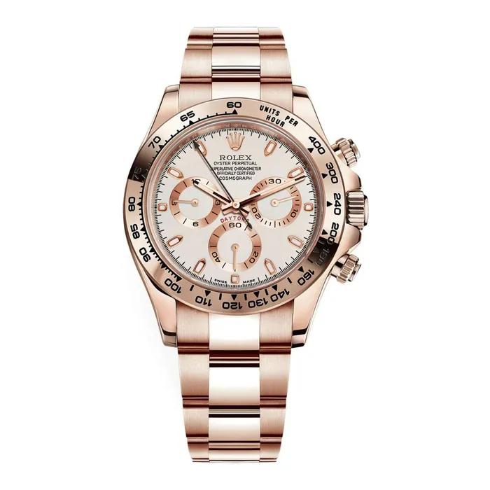 Rolex Bracelets Rolex Cosmograph Daytona 40mm Ref 1165050010 Ivory Index Dial 18K Rose Gold Oyster Bracelet Mens Watch Rolex Bracelets Rolex Cosmograph Daytona 40mm Ref 1165050010 Ivory Index Dial 18K Rose Gold Oyster Bracelet Mens Watch