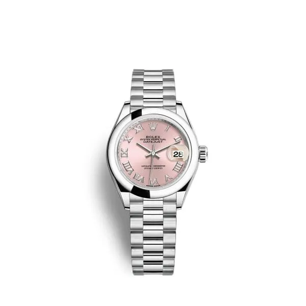 Rolex Bracelets Rolex LadyDatejust 28mm Ref 2791660012 Pink Roman Dial Platinum President Bracelet Womens Watch Rolex Bracelets Rolex LadyDatejust 28mm Ref 2791660012 Pink Roman Dial Platinum President Bracelet Womens Watch