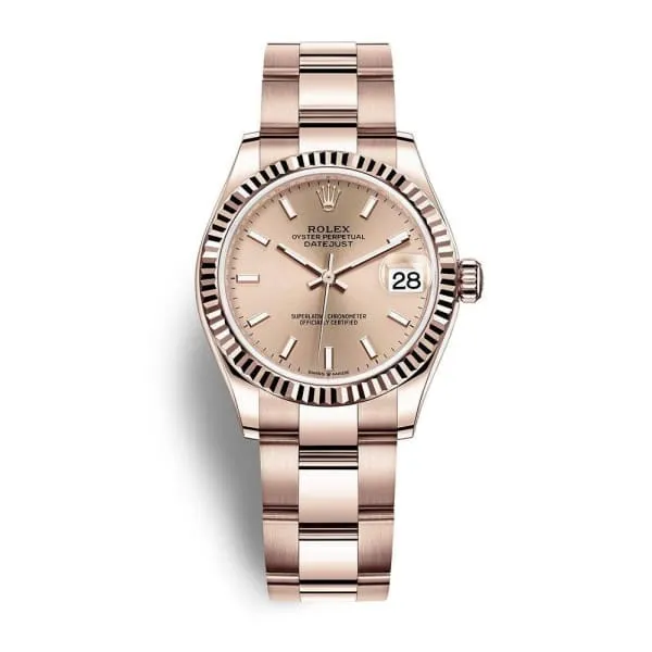 Rolex Datejust 31mm Ref 2782750036 Rose Dial 18K Rose Gold Oyster Bracelet Womens Watch Rolex Bracelets Rolex Datejust 31mm Ref 2782750036 Rose Dial 18K Rose Gold Oyster Bracelet Womens Watch Rolex Bracelets
