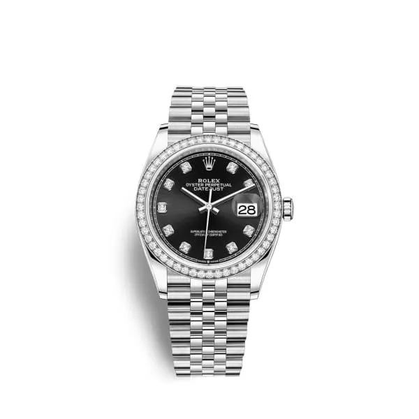 Rolex Datejust 36mm Ref 126284rbr0019 Black Diamond Dial Diamond Bezel Stainless Steel Jubilee Bracelet Watch Rolex Bracelets Rolex Datejust 36mm Ref 126284rbr0019 Black Diamond Dial Diamond Bezel Stainless Steel Jubilee Bracelet Watch Rolex Bracelets