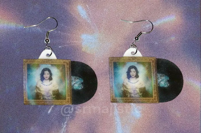 Sam Makes Things Earrings Lucy Dacus Forever is a Feeling Vinyl Album Handmade Earrings Sam Makes Things Earrings Lucy Dacus Forever is a Feeling Vinyl Album Handmade Earrings