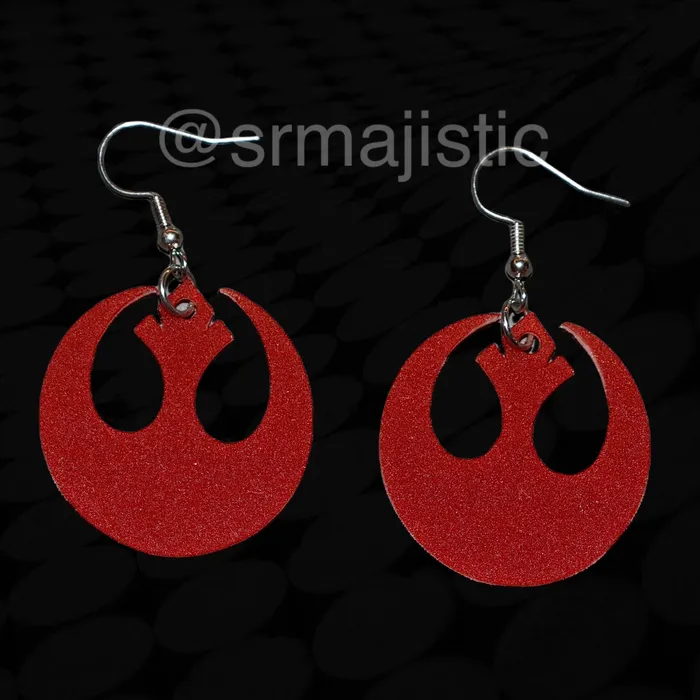 Star Wars Resistance Symbol Handmade Earrings Sam Makes Things Earrings