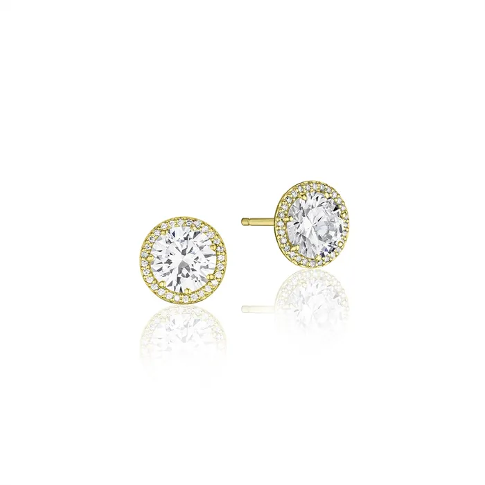 Tacori Tacori 14K Yellow Gold Classic Diamond Bloom Earring Mounts 7mm Earrings