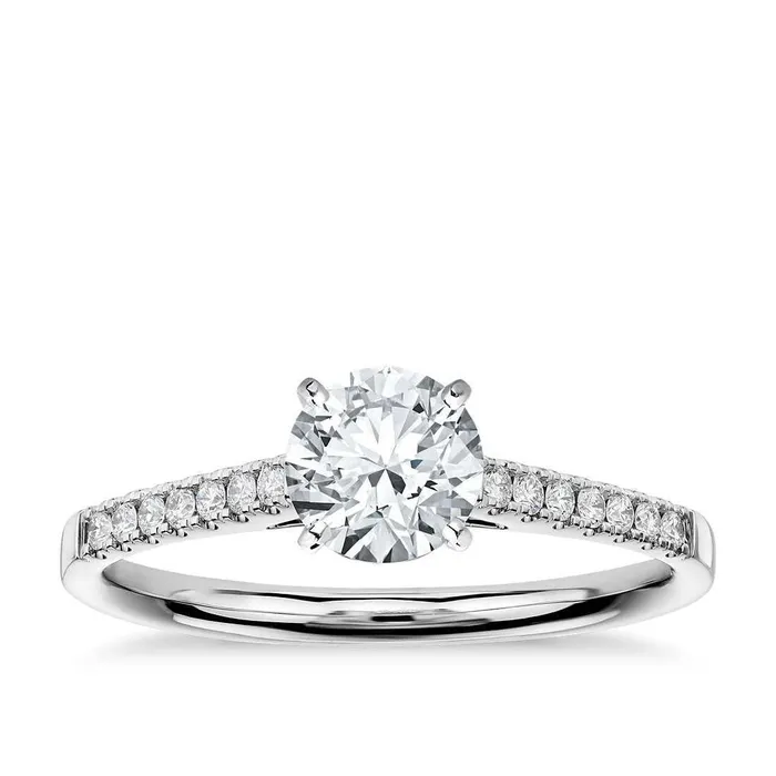 135 Carats Round Cut Natural Earth Mined Diamond Solitaire Anniversary Ring With Accents GB Rings 135 Carats Round Cut Natural Earth Mined Diamond Solitaire Anniversary Ring With Accents GB Rings