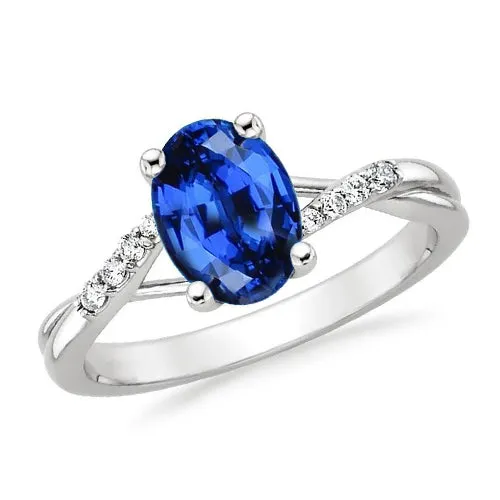 3 Carats Sri Lanka Blue Sapphire Natural Earth Mined Diamond Wedding Ring White Gold 14K GB Rings 3 Carats Sri Lanka Blue Sapphire Natural Earth Mined Diamond Wedding Ring White Gold 14K GB Rings