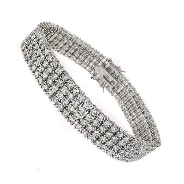 770 Carats Prong Set Round Natural Earth Mined Diamonds Tennis Bracelet Gold White 14K GB Bracelets 770 Carats Prong Set Round Natural Earth Mined Diamonds Tennis Bracelet Gold White 14K GB Bracelets