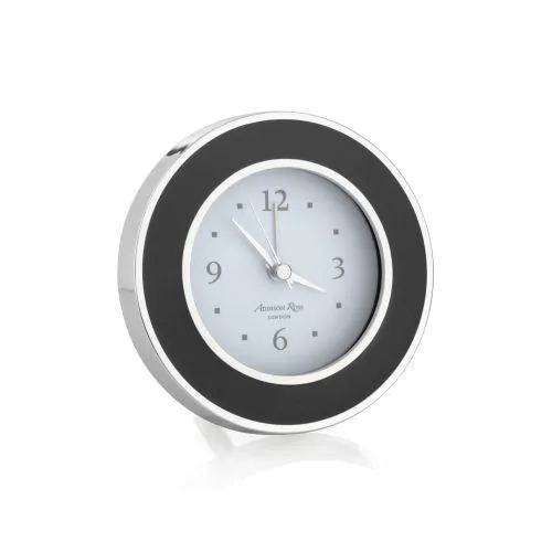 Addison Ross Black Silver Alarm Clock SilverPlated Addison Ross Rings