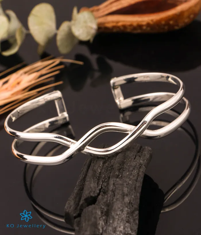 Bracelets Jaipur The Brilliant Silver Openable Bracelet