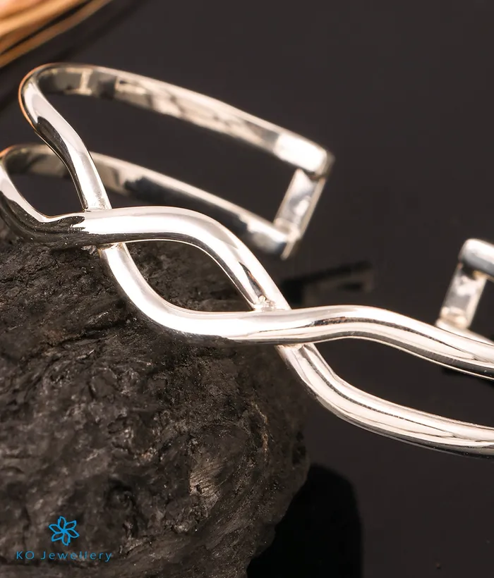Bracelets Jaipur The Brilliant Silver Openable Bracelet