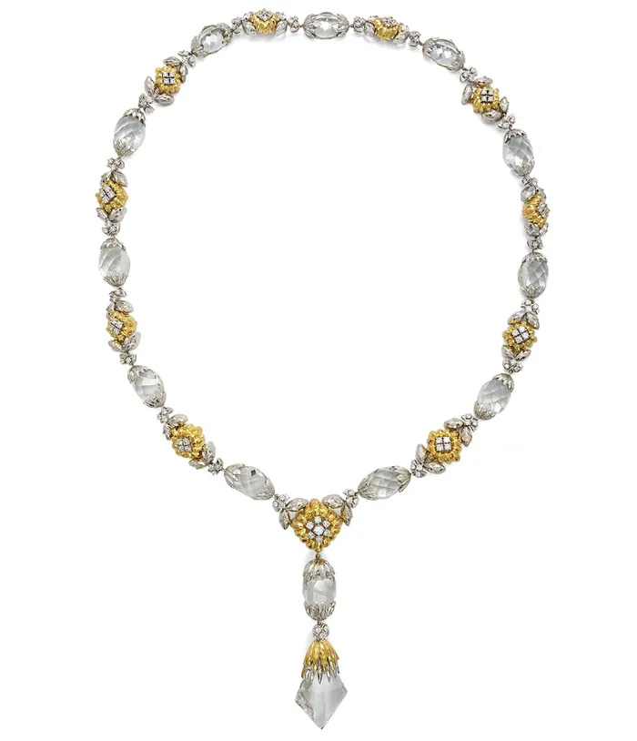 Carved Crystal Necklace David Webb Necklaces