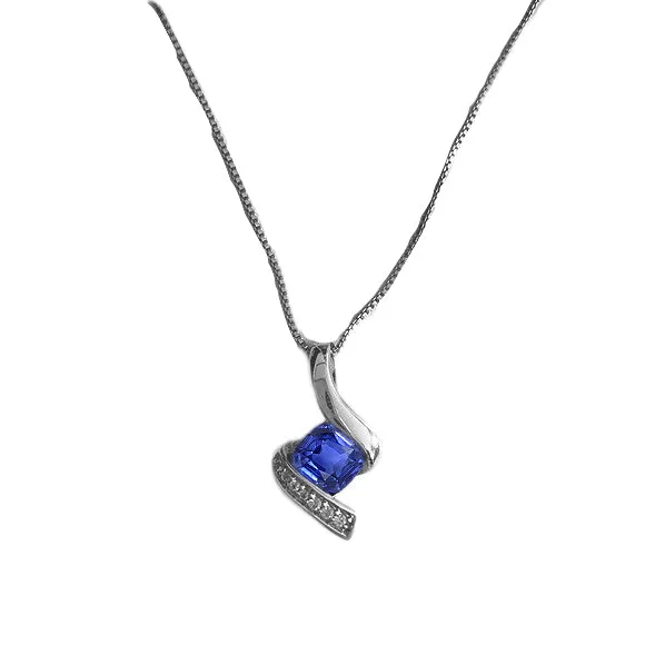 Cushion Sapphire Natural Earth Mined Diamond Pendant Twisted Shank 150 Carats HarryChadEntcom Necklaces Cushion Sapphire Natural Earth Mined Diamond Pendant Twisted Shank 150 Carats HarryChadEntcom Necklaces
