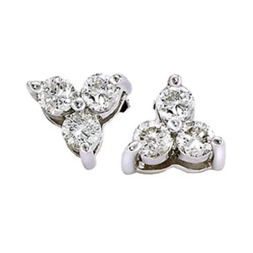 Earrings GB Round Natural Earth Mined Diamonds Stud Earring 426 Carats Earring Studs Earrings GB Round Natural Earth Mined Diamonds Stud Earring 426 Carats Earring Studs