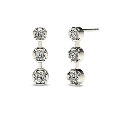 Earrings HarryChadEntcom Linear Drop Earth Mined Diamond Earrings 2 Carats Old Miner 14K White Gold Earrings HarryChadEntcom Linear Drop Earth Mined Diamond Earrings 2 Carats Old Miner 14K White Gold