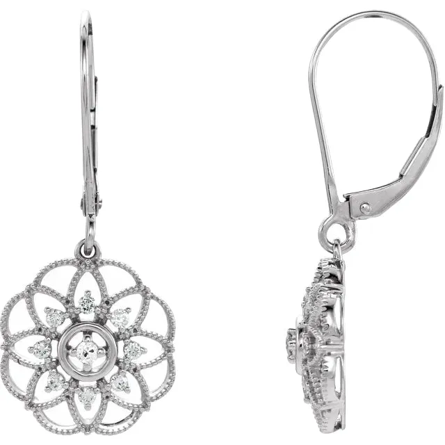 Earrings HarryChadEntcom Womens Real Diamond Leverback Earrings Round Old Miner 075 Carats Earrings HarryChadEntcom Womens Real Diamond Leverback Earrings Round Old Miner 075 Carats