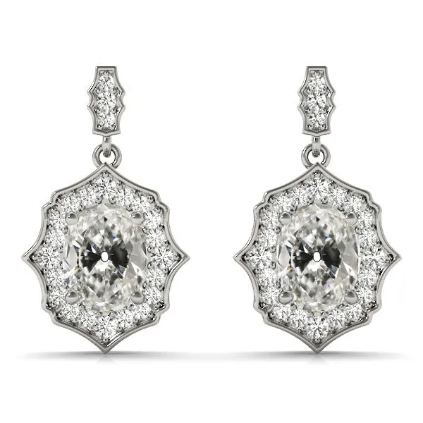 Earrings Oval Old Miner Diamond 750 Carats Drop Earring Vintage Style HarryChadEntcom Earrings Oval Old Miner Diamond 750 Carats Drop Earring Vintage Style HarryChadEntcom