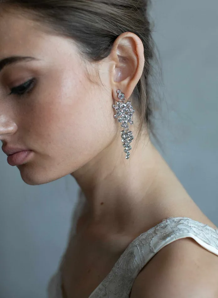 Earrings twigs honey Champagne bubbles drop earrings Style 976