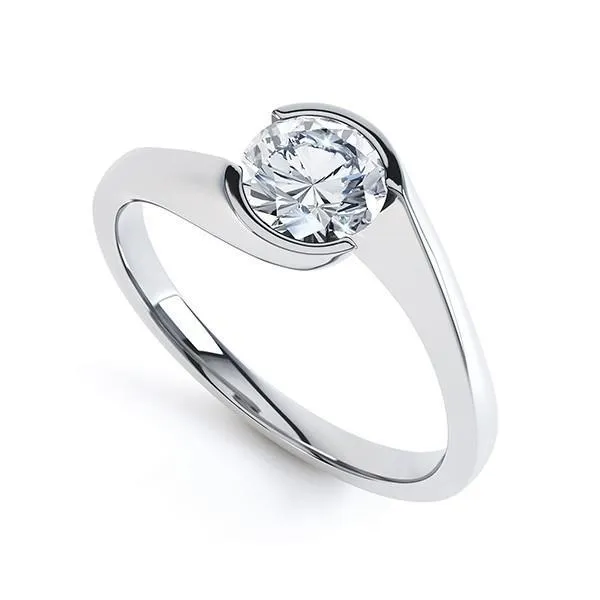 Engagement Ring Round Cut 160 Carats Natural Earth Mined Diamond White Gold 14K GB Rings Engagement Ring Round Cut 160 Carats Natural Earth Mined Diamond White Gold 14K GB Rings