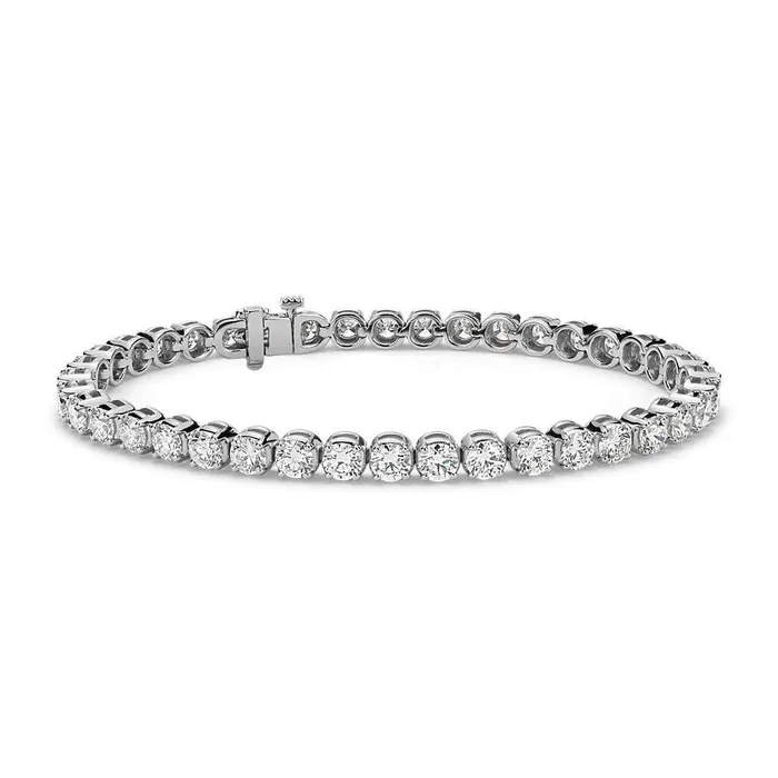 GB Bracelets 8 Ct Round Real Natural Earth Mined Diamond Women White Gold Tennis Bracelet GB Bracelets 8 Ct Round Real Natural Earth Mined Diamond Women White Gold Tennis Bracelet