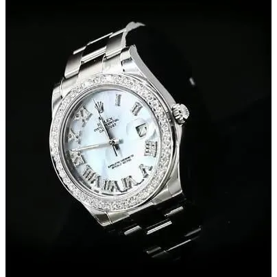 GB Bracelets Blue Dial Mens Rolex Watch Stainless Steel Bracelet Date Just Ii GB Bracelets Blue Dial Mens Rolex Watch Stainless Steel Bracelet Date Just Ii