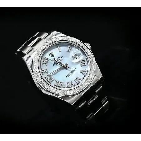 GB Bracelets Blue Dial Mens Rolex Watch Stainless Steel Bracelet Date Just Ii GB Bracelets Blue Dial Mens Rolex Watch Stainless Steel Bracelet Date Just Ii