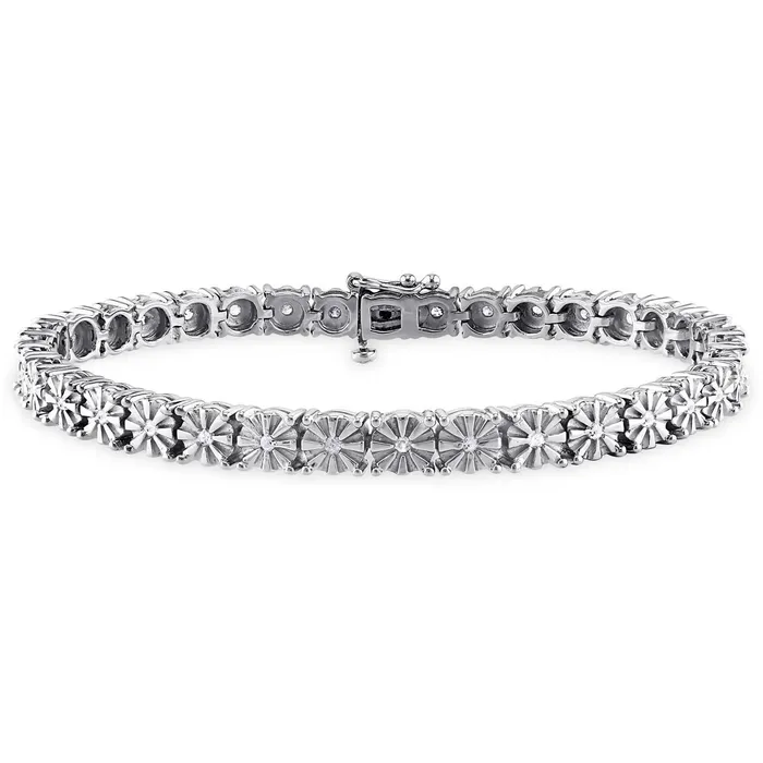 GB Bracelets Round Real Natural Earth Mined Diamond Tennis Bracelet Jewelry 180 Ct Solid Gold Cut Mounting