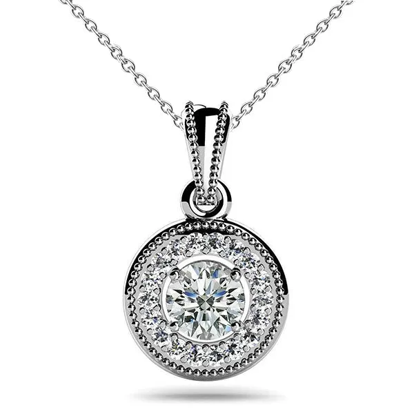 GB Necklaces 350 Carats Round Cut Natural Earth Mined Diamonds Circle Pendant Necklace White Gold 14K GB Necklaces 350 Carats Round Cut Natural Earth Mined Diamonds Circle Pendant Necklace White Gold 14K