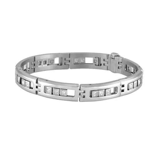 GB Princess Cut 360 Carats Genuine Natural Earth Mined Diamonds Mens Bracelet White Gold 14K Bracelets GB Princess Cut 360 Carats Genuine Natural Earth Mined Diamonds Mens Bracelet White Gold 14K Bracelets