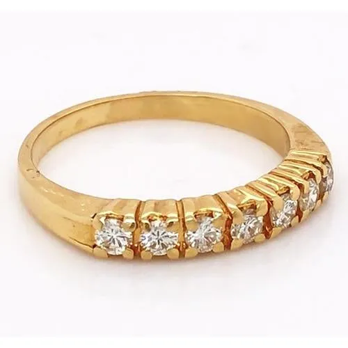 GB Rings Natural Earth Mined Diamond Anniversary Wedding Band 105 Carats Yellow Gold 14K GB Rings Natural Earth Mined Diamond Anniversary Wedding Band 105 Carats Yellow Gold 14K