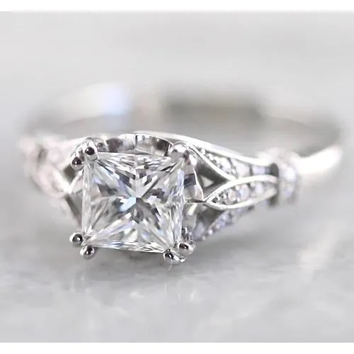 GB Rings Princess Real Natural Earth Mined Diamond Engagement Ring 175 Carats White Gold Jewelry GB Rings Princess Real Natural Earth Mined Diamond Engagement Ring 175 Carats White Gold Jewelry