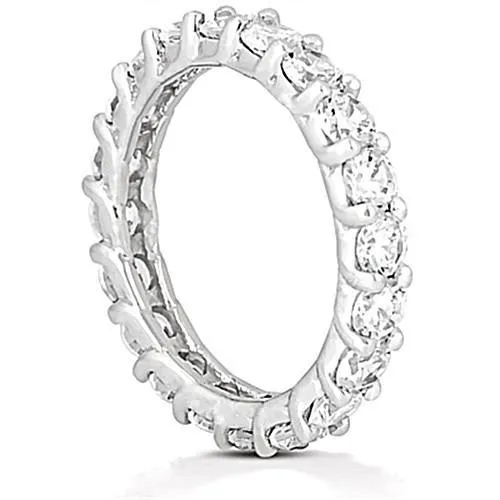 GB Rings Round Natural Earth Mined Diamond Gold Jewelry Engagement Eternity Band New 3 Ct GB Rings Round Natural Earth Mined Diamond Gold Jewelry Engagement Eternity Band New 3 Ct