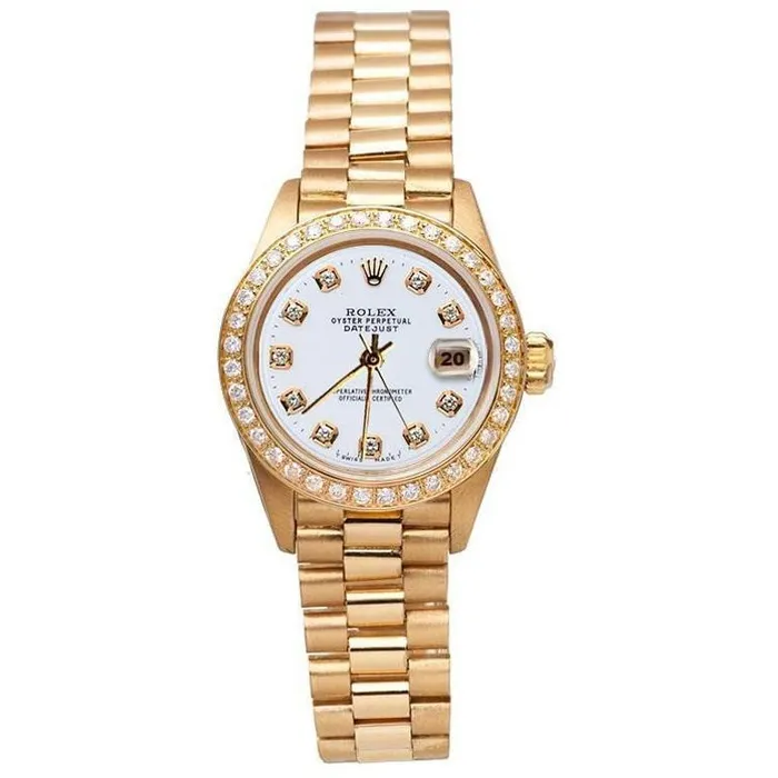 GB Rolex Dj Watch Presidential Style Gold Bezel Diamond Dial Rolex Watches GB Rolex Dj Watch Presidential Style Gold Bezel Diamond Dial Rolex Watches