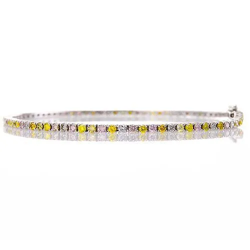 GB Sapphire Natural Earth Mined Diamond Bracelet 5 Carats White Gold 14K Jewelry Bracelets GB Sapphire Natural Earth Mined Diamond Bracelet 5 Carats White Gold 14K Jewelry Bracelets