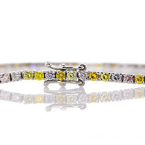 GB Sapphire Natural Earth Mined Diamond Bracelet 5 Carats White Gold 14K Jewelry Bracelets GB Sapphire Natural Earth Mined Diamond Bracelet 5 Carats White Gold 14K Jewelry Bracelets