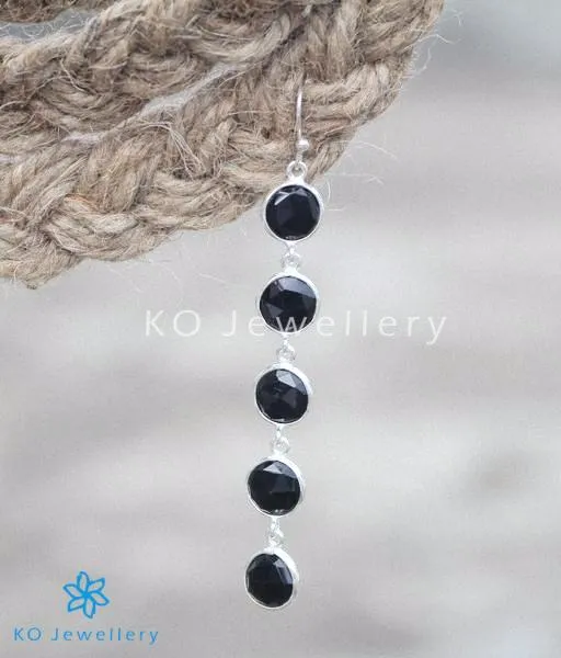Gemstone Earrings The Zyama Silver Onyx Gemstone Earrings