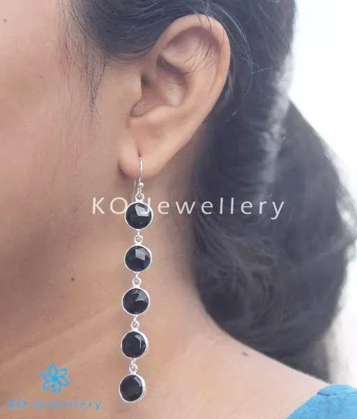 Gemstone Earrings The Zyama Silver Onyx Gemstone Earrings