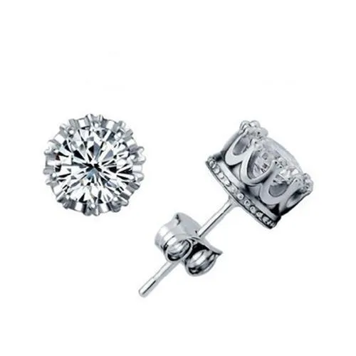 Genuine Natural Earth Mined Diamonds Women Studs Earring 250 Carats White Gold 14K GB Earrings Genuine Natural Earth Mined Diamonds Women Studs Earring 250 Carats White Gold 14K GB Earrings