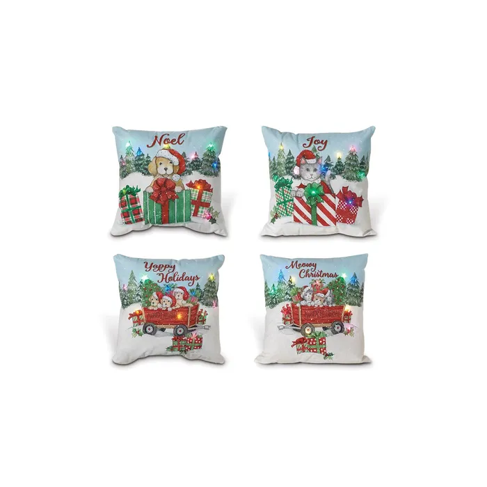 Gerson Company Gerson 16L BO Lighted Fabric Puppies Kittens Design Pillow 4 Assorted Necklaces Gerson Company Gerson 16L BO Lighted Fabric Puppies Kittens Design Pillow 4 Assorted Necklaces