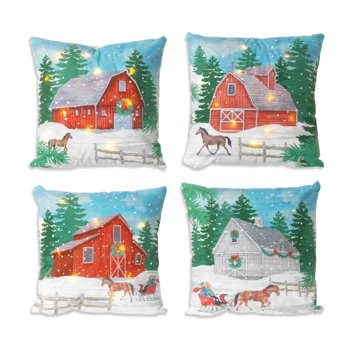 Gerson Company Necklaces Gerson Company 16L BO Lighted Fabric Holiday Barn Design Pillow 4 Asst Gerson Company Necklaces Gerson Company 16L BO Lighted Fabric Holiday Barn Design Pillow 4 Asst
