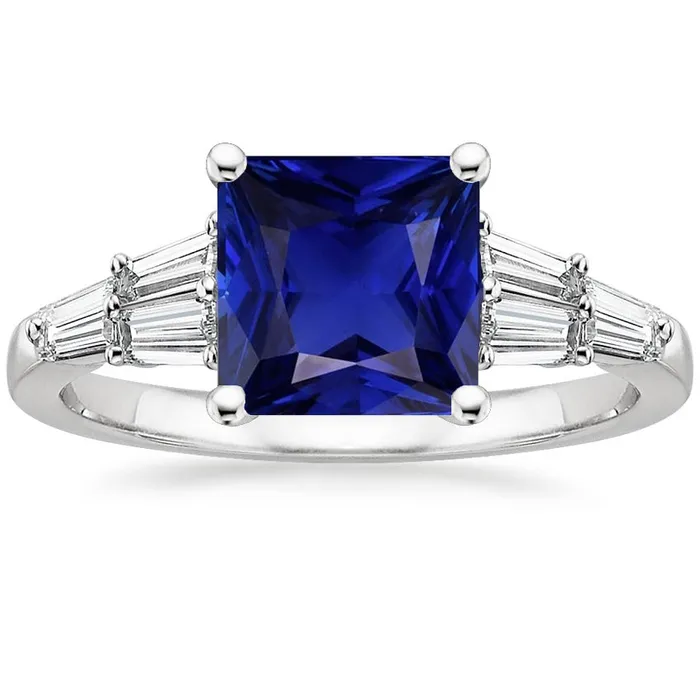 HarryChadEntcom Baguette Natural Earth Mined Diamond Ring Princess Ceylon Sapphire Gemstone 550 Carats Rings HarryChadEntcom Baguette Natural Earth Mined Diamond Ring Princess Ceylon Sapphire Gemstone 550 Carats Rings