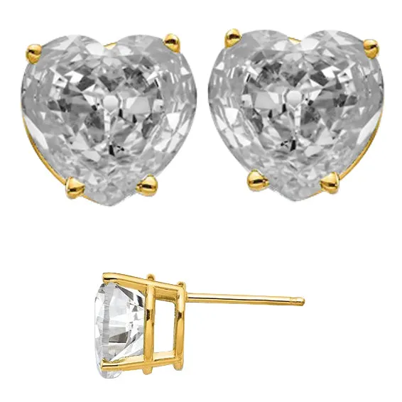 HarryChadEntcom Earrings Old Miner Heart Natural Diamond Earrings 10 Ct Yellow Gold Studs HarryChadEntcom Earrings Old Miner Heart Natural Diamond Earrings 10 Ct Yellow Gold Studs